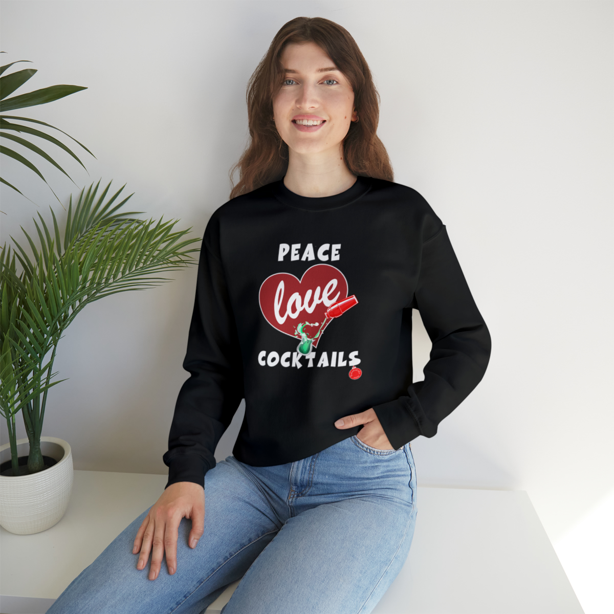 Peace Love Cocktails Sweatshirt - Image 7
