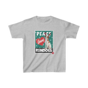 Peace Love and Reindogs Brittany Kid's Tee