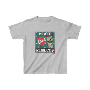 Peace Love Reindogs Chihuahua Kids Tee