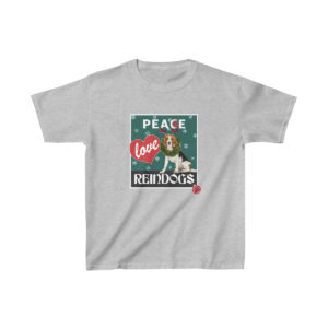Peace Love Reindogs Beagle Kids Tee