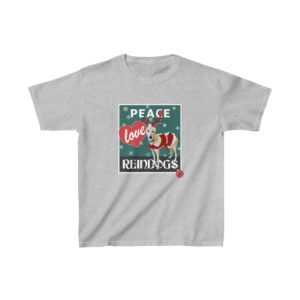 Peace Love Reindogs Greyhound Kids Tee