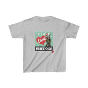 Peace Love Reindogs Black Labrador Kids Tee
