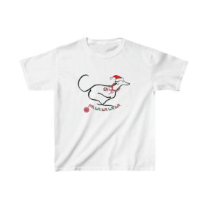 Falalalala Running Greyhound Kid's Tee