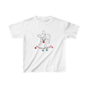 Falalalala French Bulldog Kid's Tee