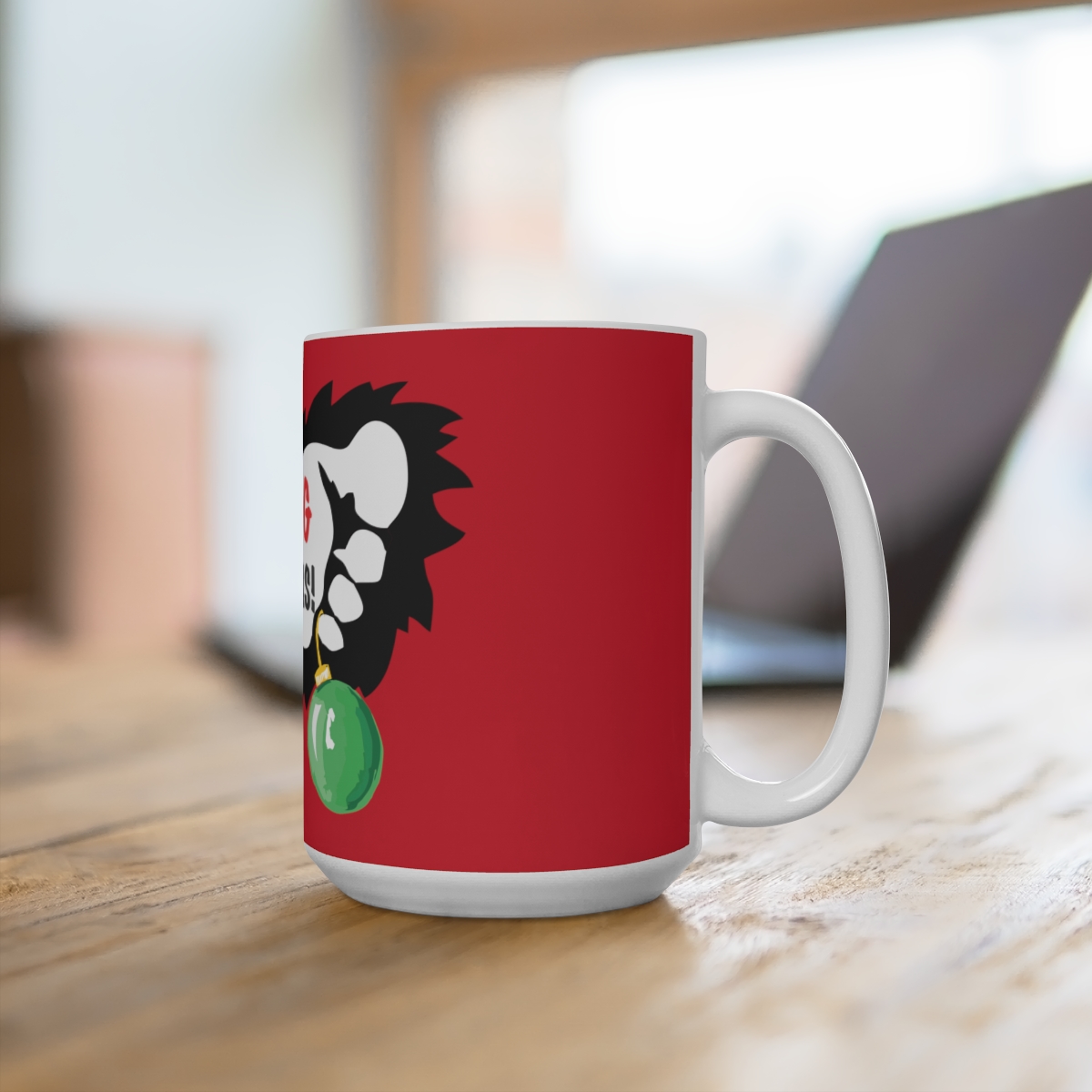 Bigfoot Christmas Mug 15oz - Image 4