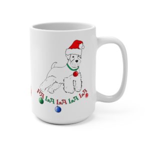 Falalalala Schnauzer Mug 15oz