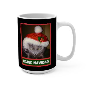 Feline Navidad Grinch Mug 15oz