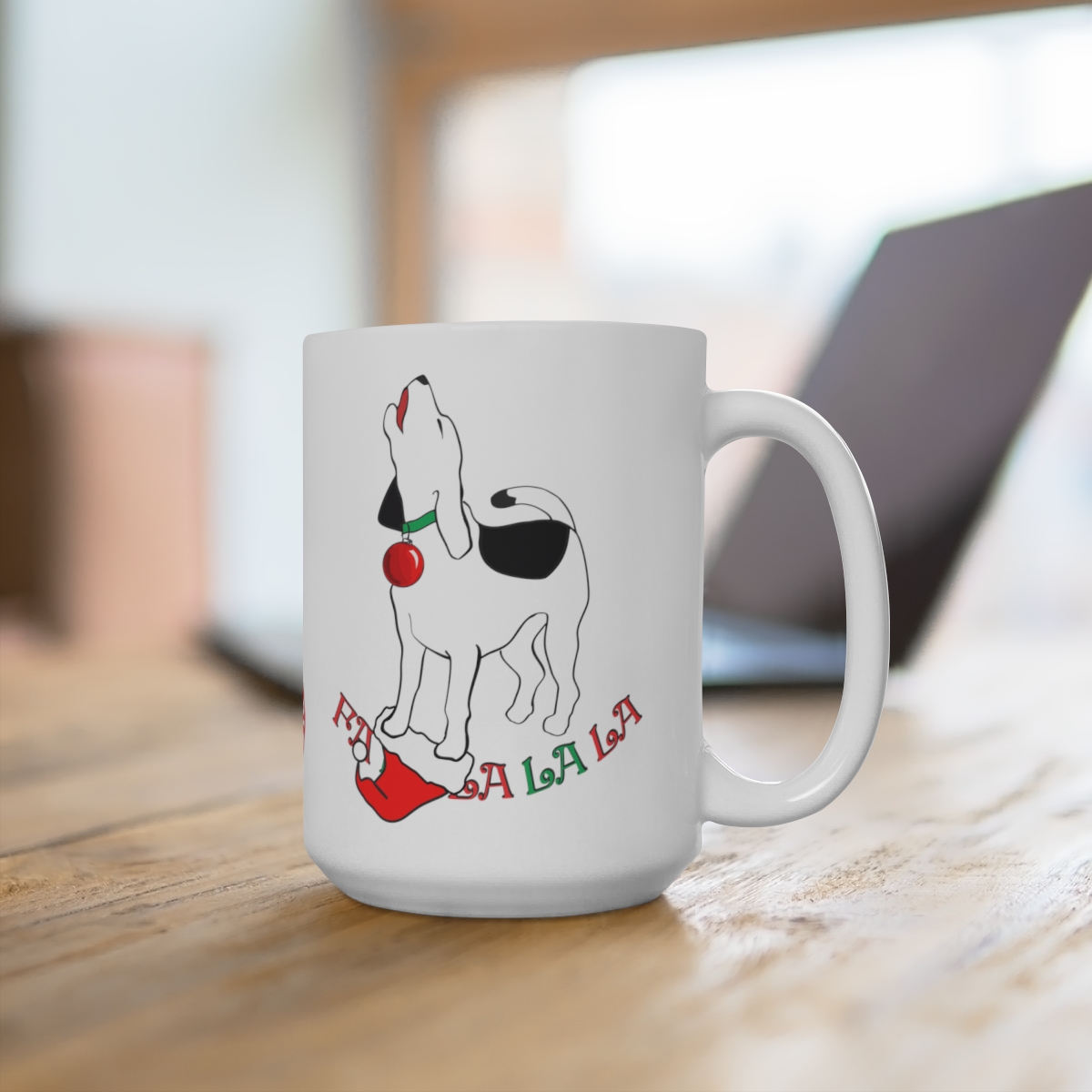 Christmas Beagle Mug 15oz - Image 4