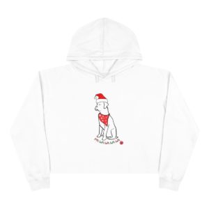 FaLaLaLaLa Boxer Christmas Crop Hoodie