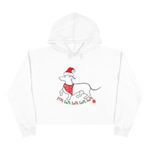 FaLaLaLaLa Dachshund Christmas Crop Hoodie