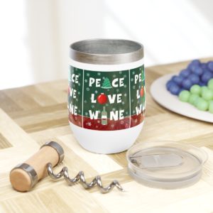 Peace Love Wine Wine Tumbler