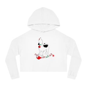 Christmas Beagle Crop Hoodie