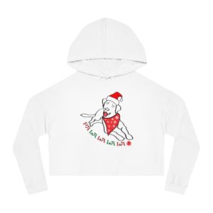 FaLaLaLaLa Labrador Retriever Christmas Crop Hoodie