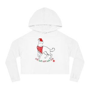 FaLaLaLaLa German Shepherd Christmas Crop Hoodie
