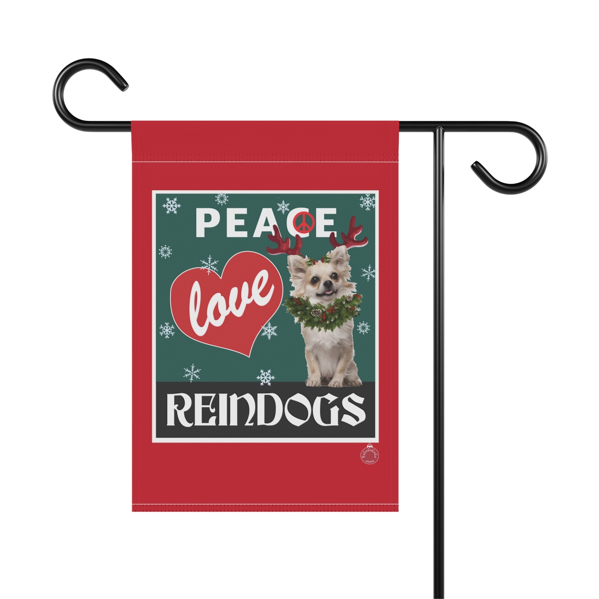 Peace Love Reindogs Chihuahua Garden & House Banner - Image 7