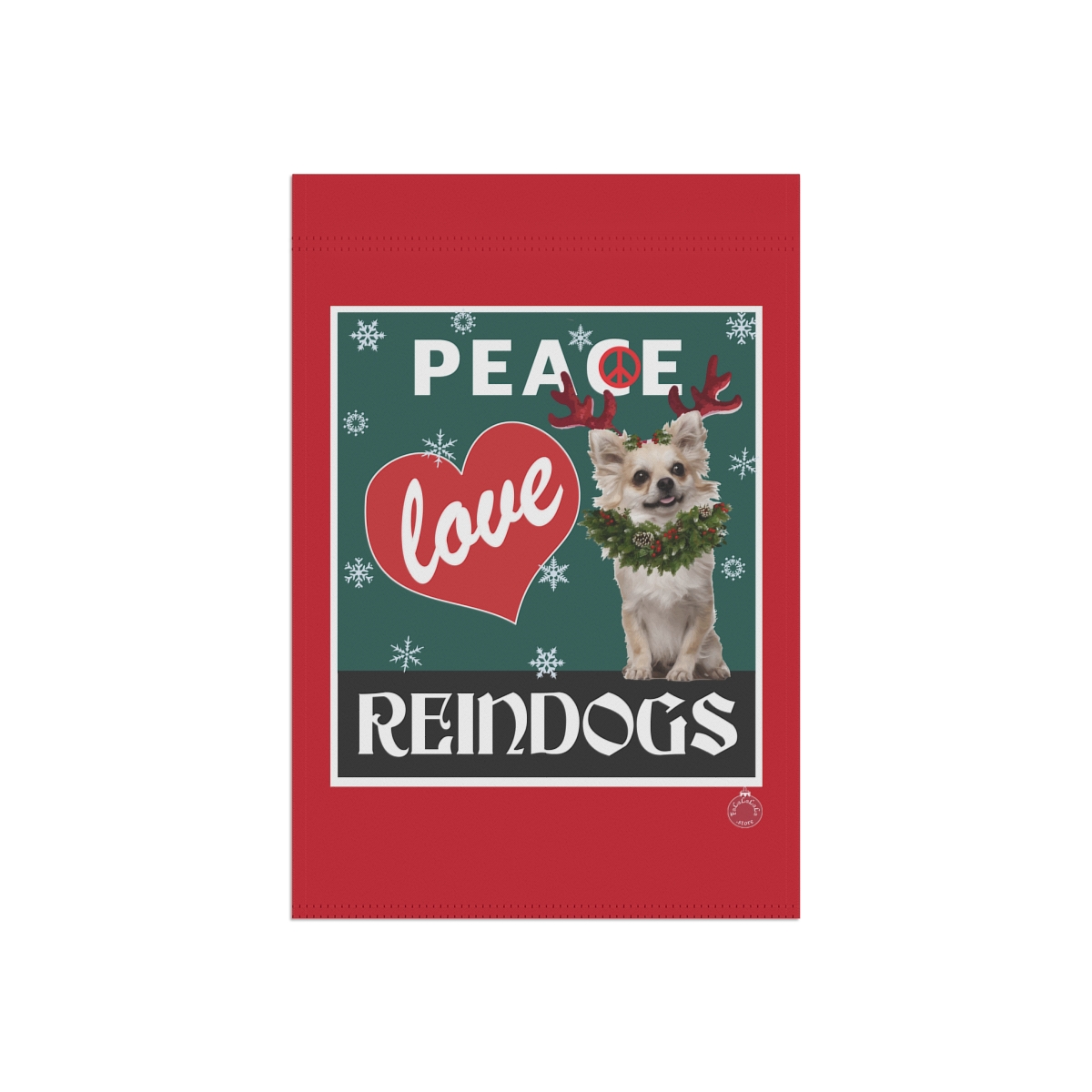 Peace Love Reindogs Chihuahua Garden & House Banner - Image 8