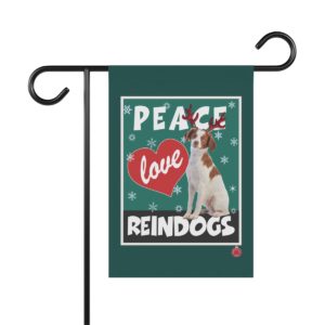 Peace Love Reindogs Brittany Garden & House Banner