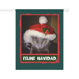 Feline Navidad Grinch Cat  Garden & House Banner