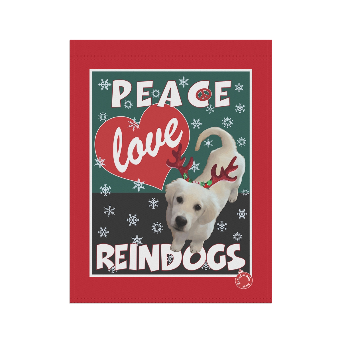 Peace Love Reindogs Callie Garden & House Banner - Image 9