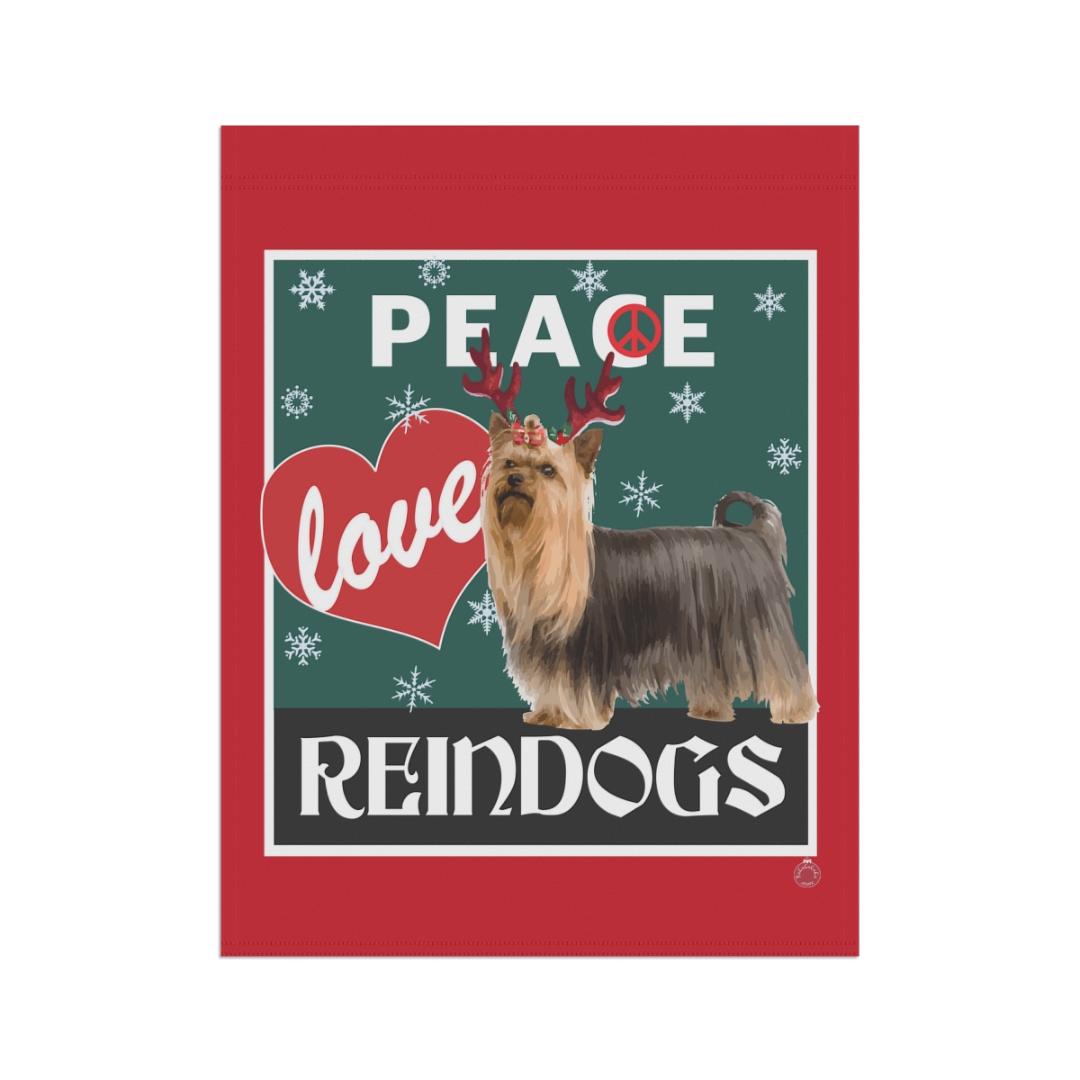 Peace Love Reindogs Yorkie Garden & House Banner - Image 9