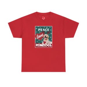 Peace Love Reindogs Yellow Labrador Retriever Unisex Tee