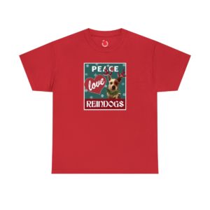 Peace Love Reindogs Jack Russell Terrier Unisex Tee
