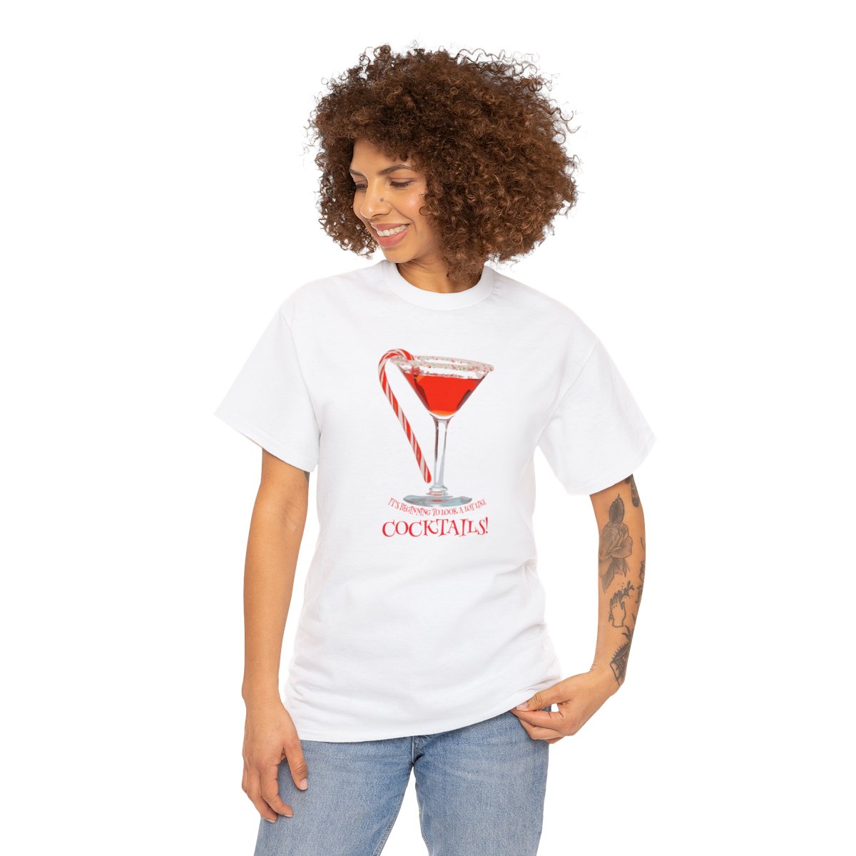 It's Beginning to Look a Lot Like Cocktails Tee - Image 3