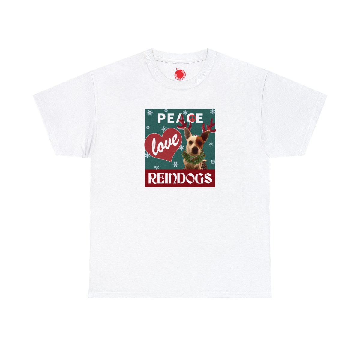Peace Love Reindogs Jack Russell Terrier Unisex Tee - Image 13