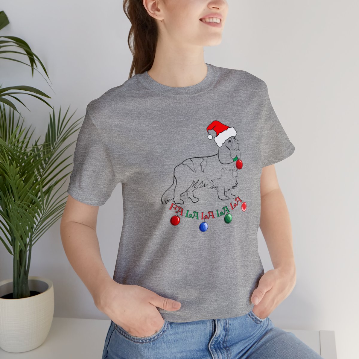 Christmas Cavalier King Charles Spaniel Christmas Unisex Tee - Image 21