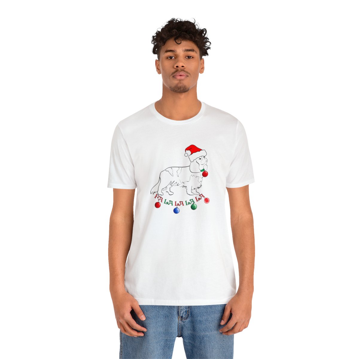Christmas Cavalier King Charles Spaniel Christmas Unisex Tee - Image 4