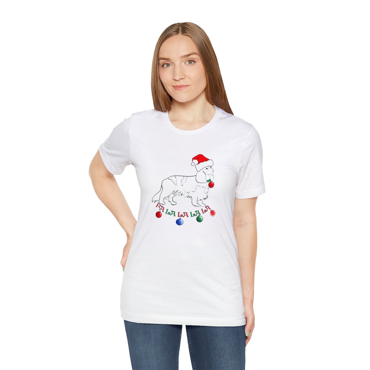 Christmas Cavalier King Charles Spaniel Christmas Unisex Tee - Image 5