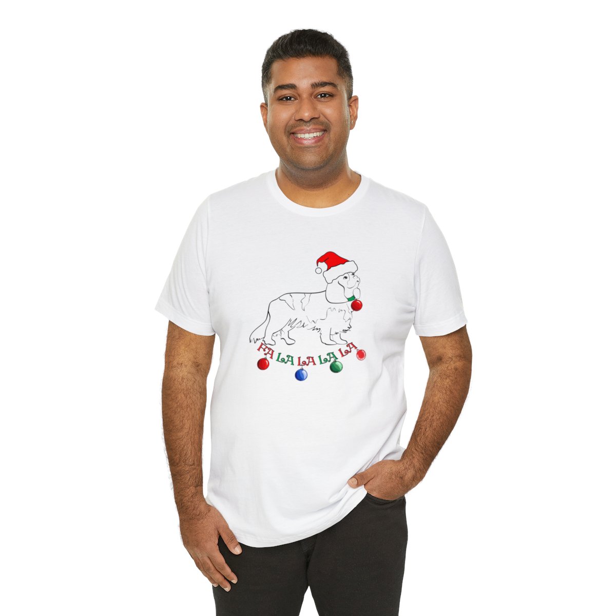 Christmas Cavalier King Charles Spaniel Christmas Unisex Tee - Image 8