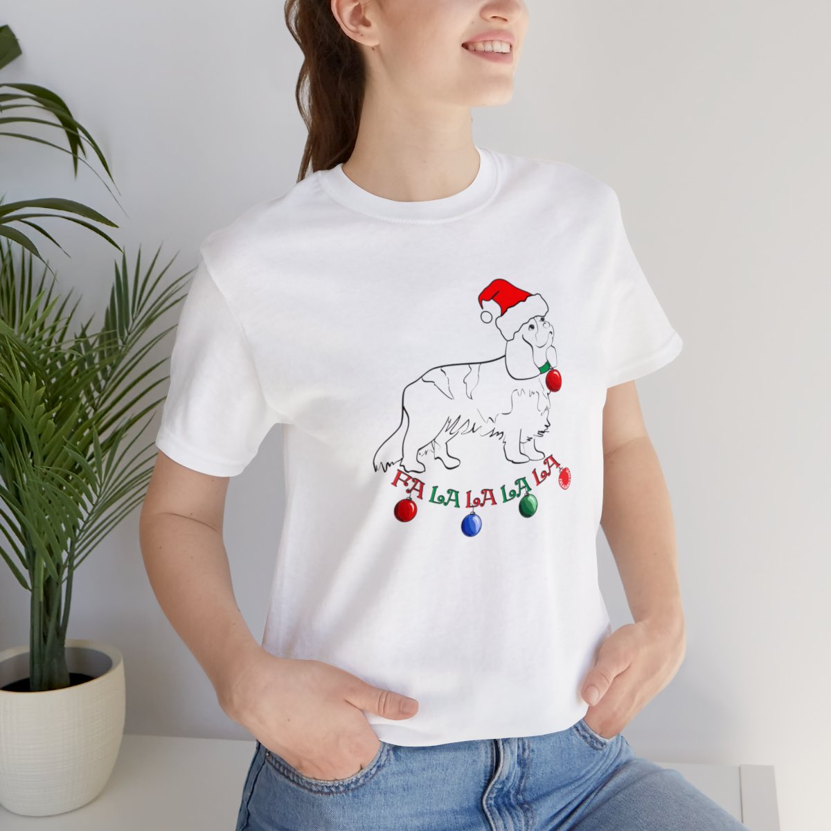 Christmas Cavalier King Charles Spaniel Christmas Unisex Tee - Image 9