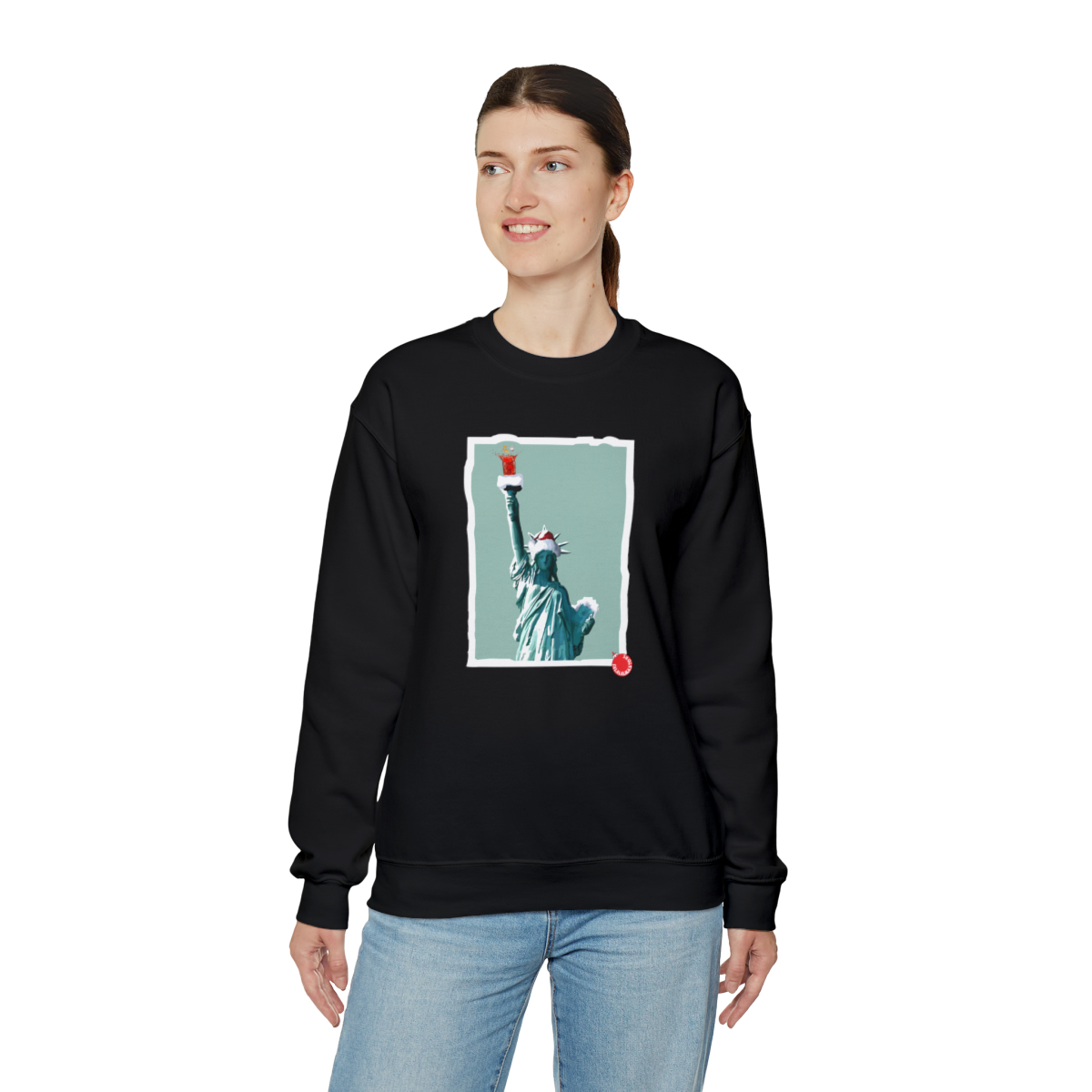 Lady Liberty Christmas Toast Sweatshirt - Image 13