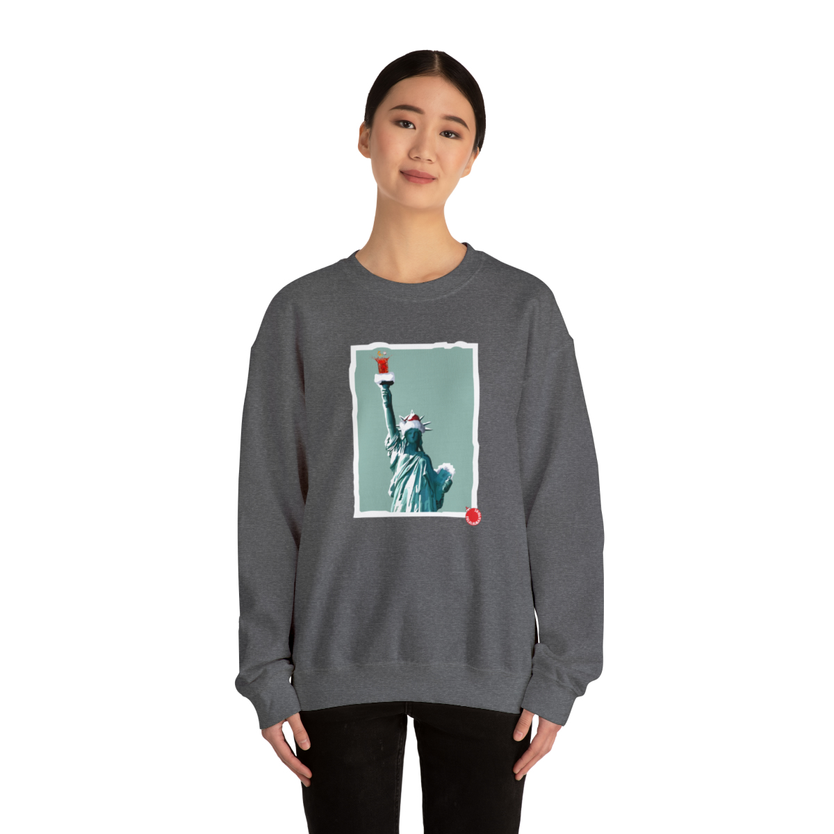 Lady Liberty Christmas Toast Sweatshirt - Image 3