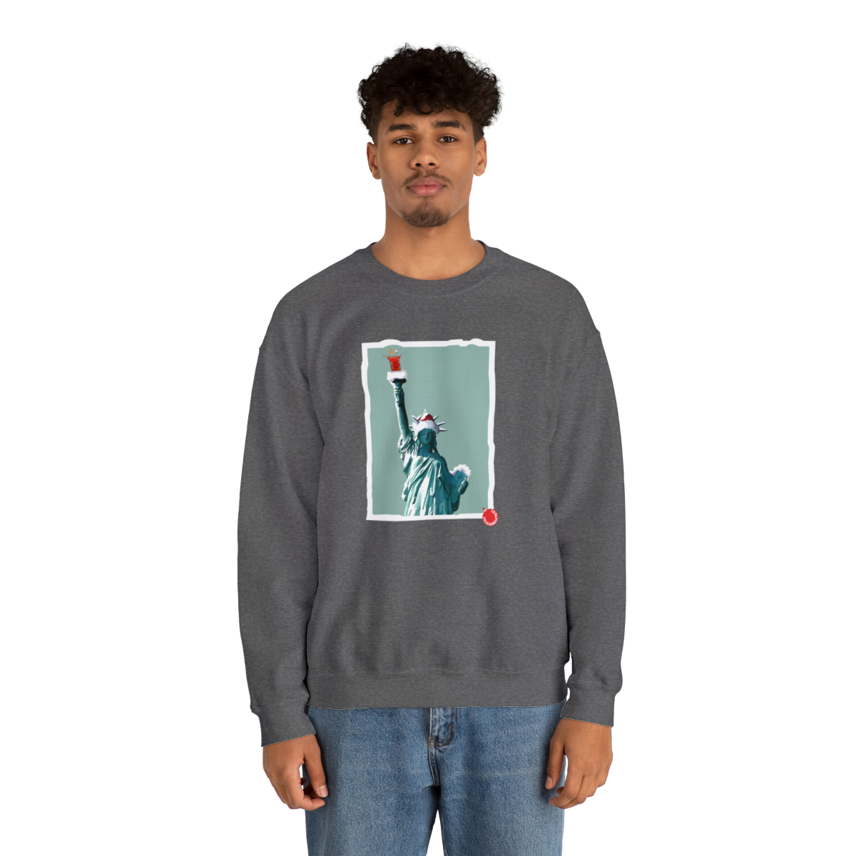 Lady Liberty Christmas Toast Sweatshirt - Image 4