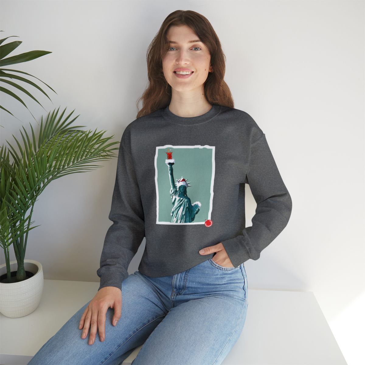 Lady Liberty Christmas Toast Sweatshirt - Image 7