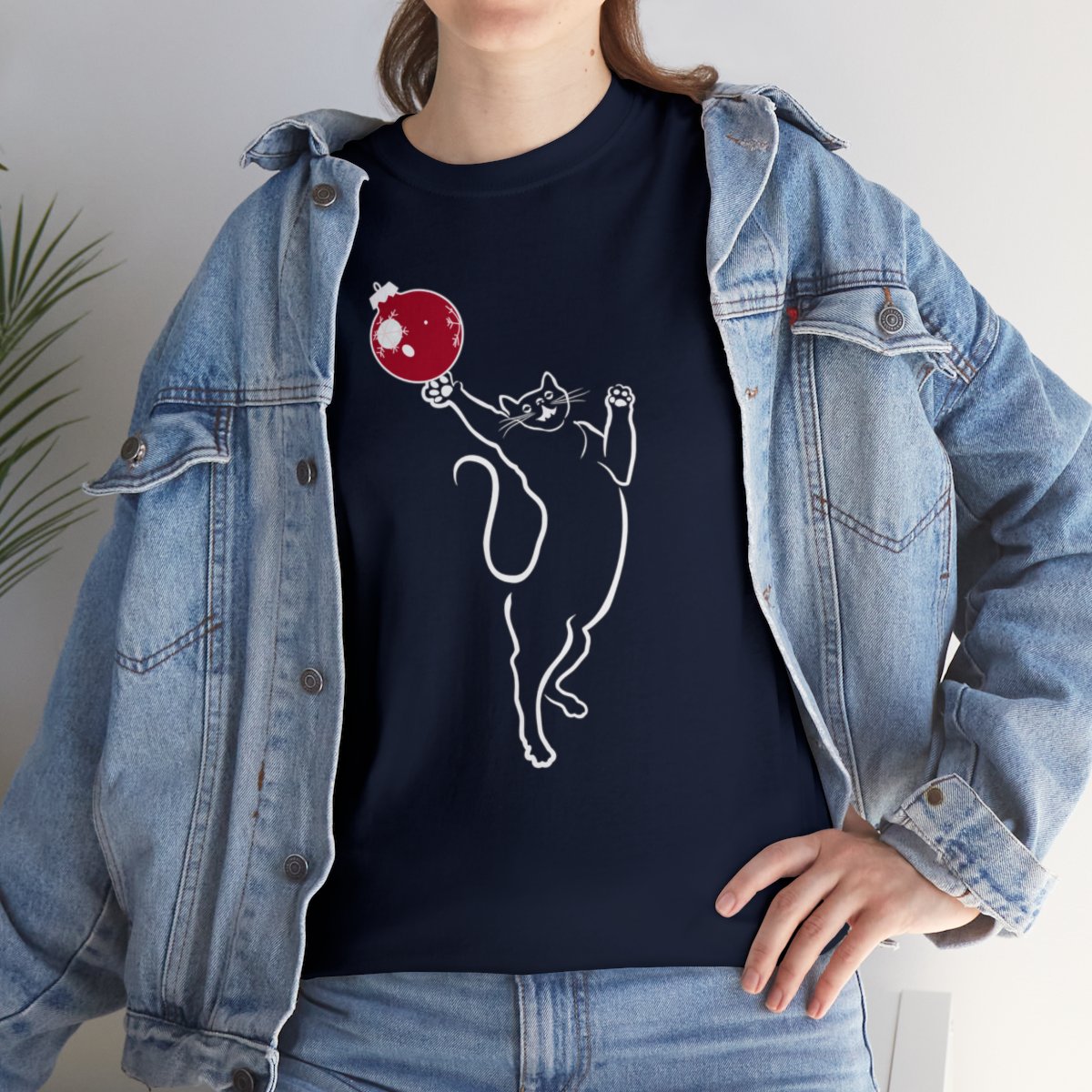 Christmas Cat Unisex Tee - Image 9