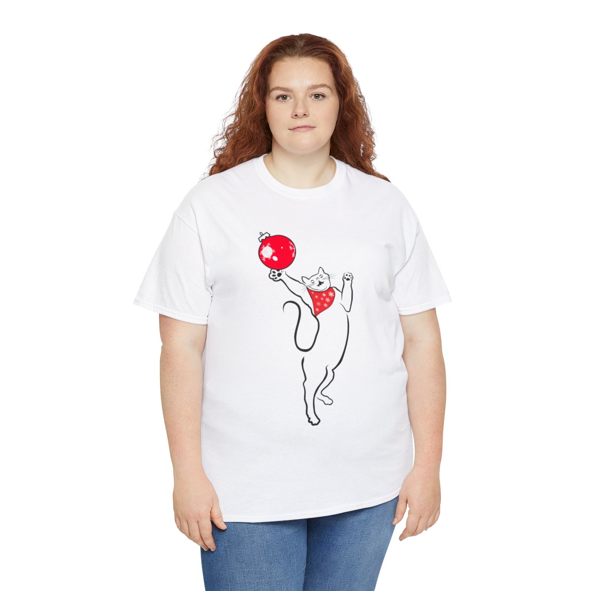 Christmas Cat Unisex Tee - Image 19