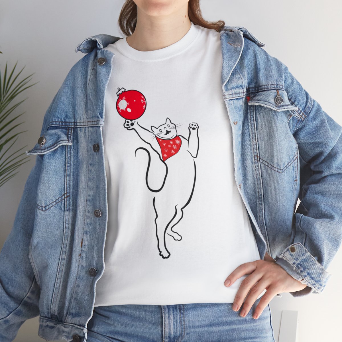 Christmas Cat Unisex Tee - Image 21
