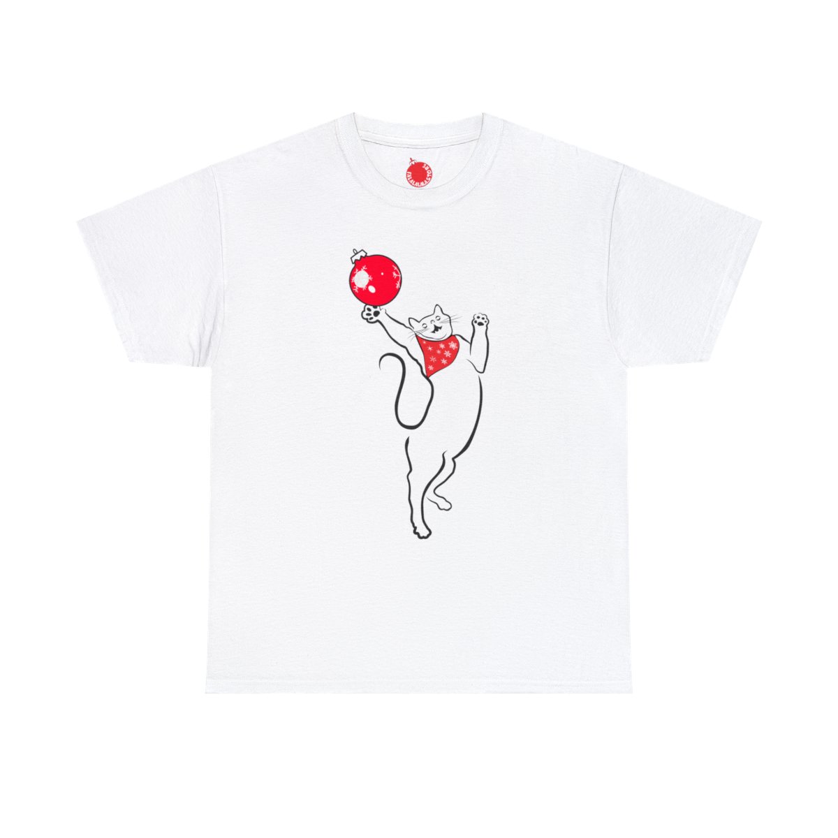 Christmas Cat Unisex Tee - Image 13