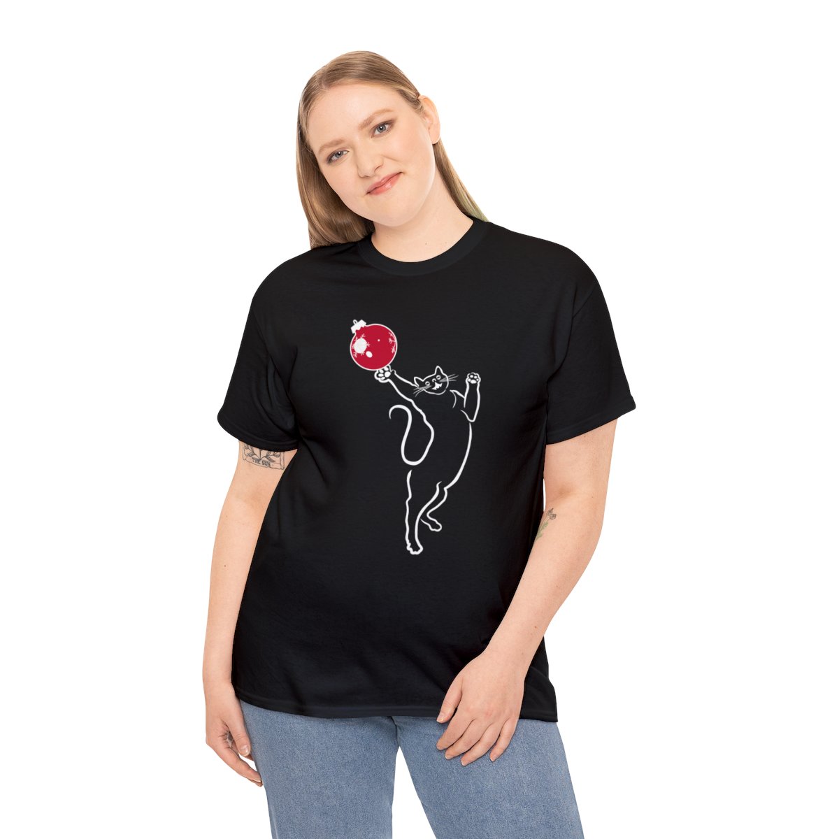 Christmas Cat Unisex Tee - Image 28