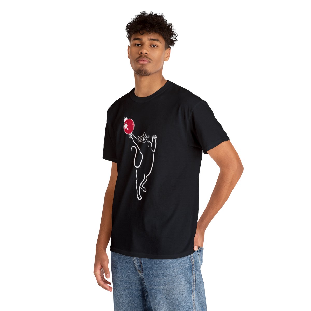 Christmas Cat Unisex Tee - Image 30