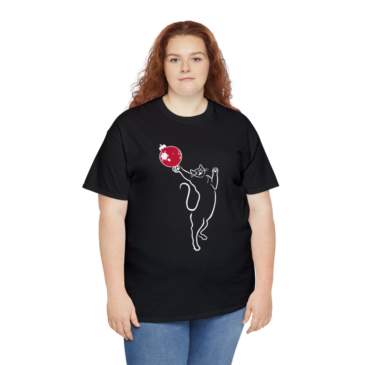 Christmas Cat Unisex Tee - Image 31