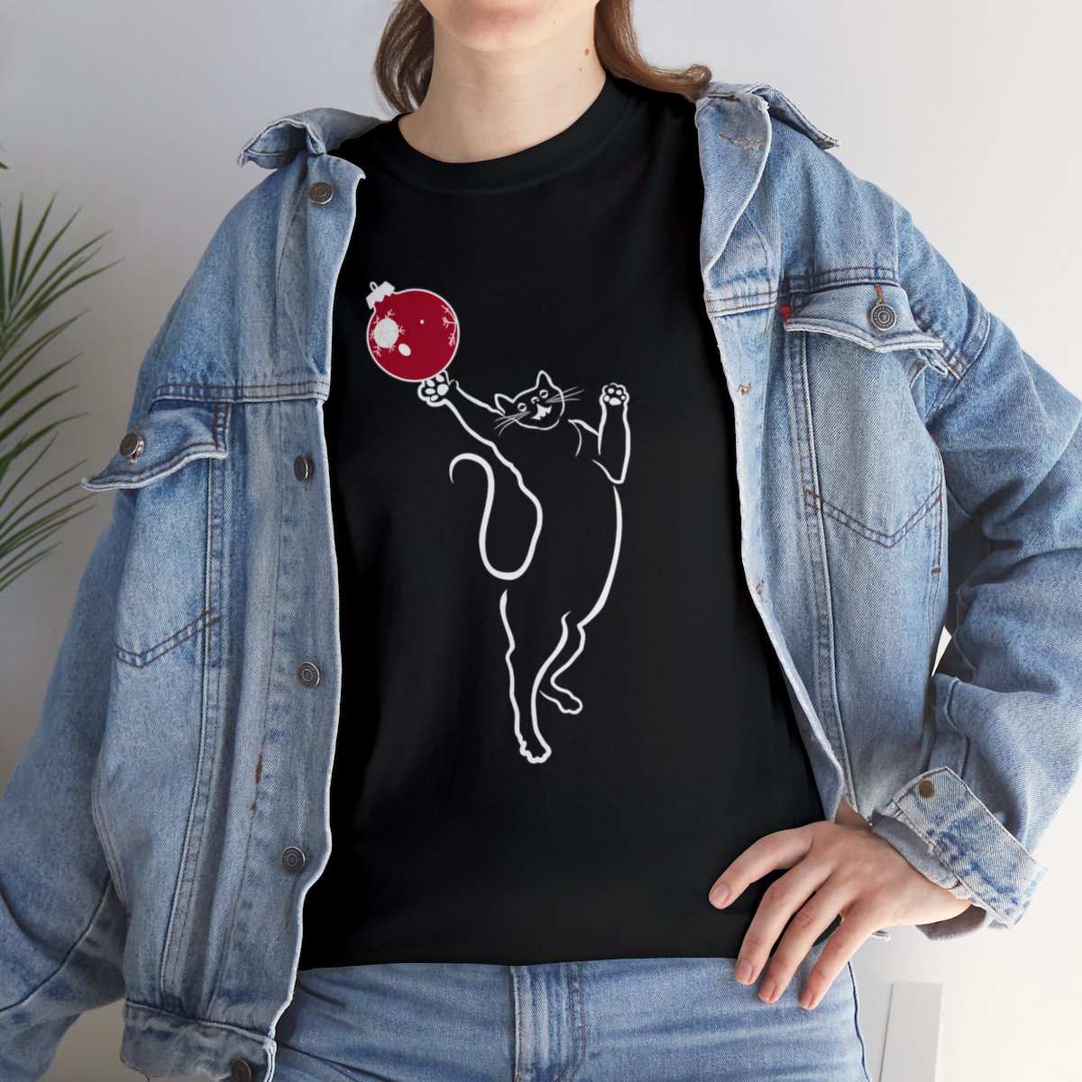 Christmas Cat Unisex Tee - Image 33