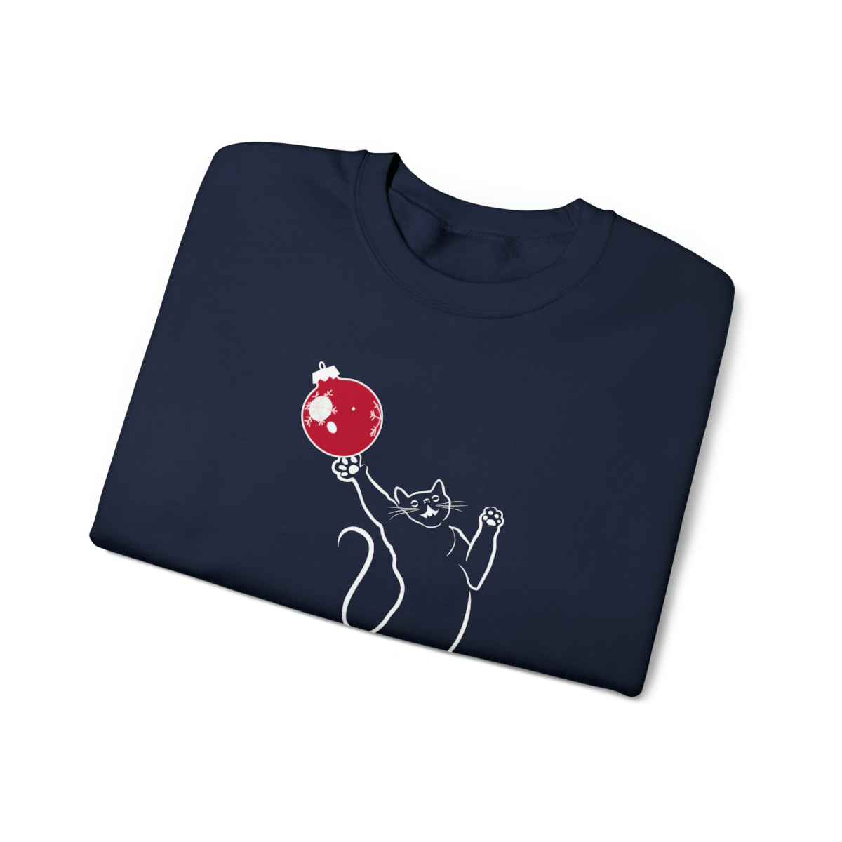 Christmas Cat Unisex Sweatshirt - Image 3