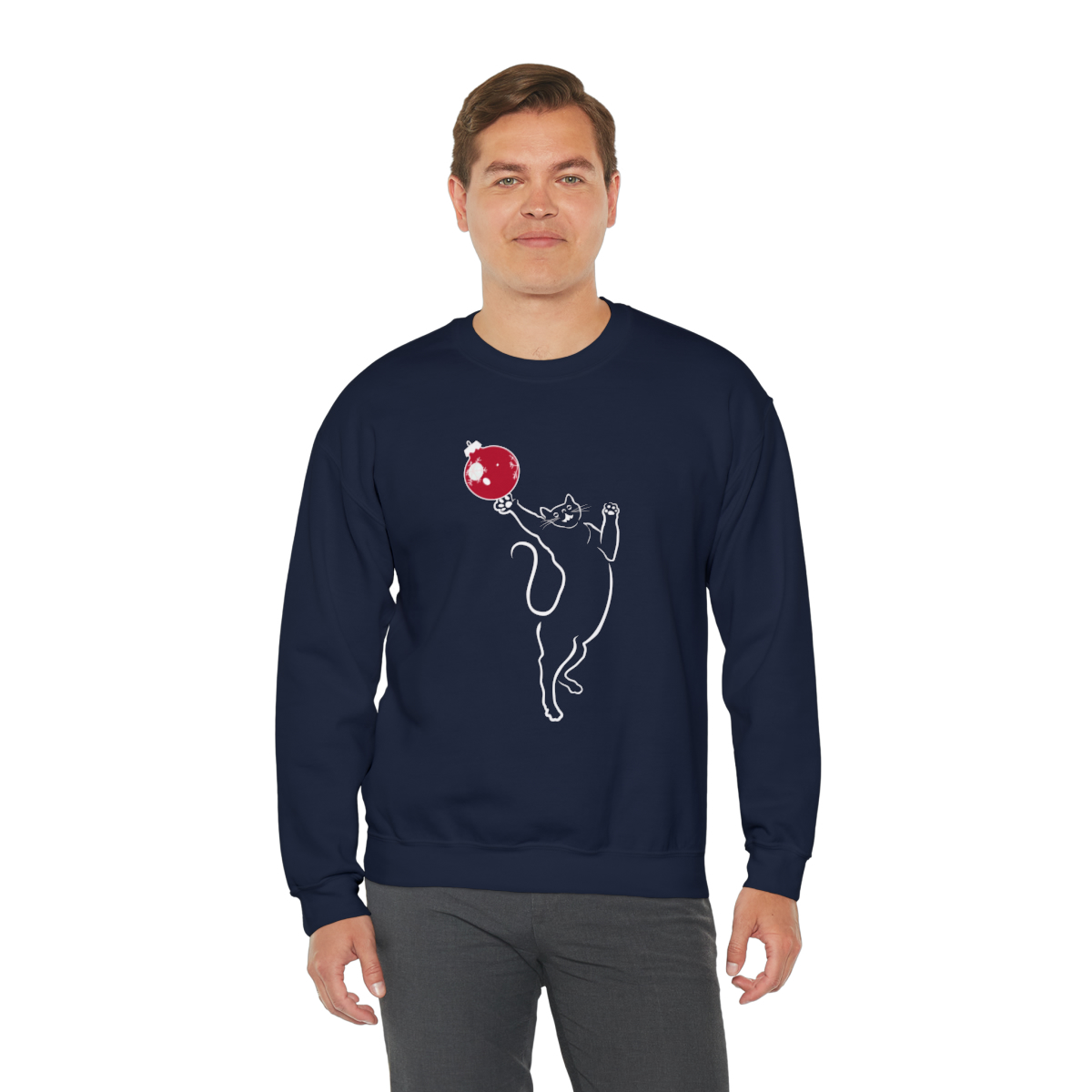 Christmas Cat Unisex Sweatshirt - Image 6