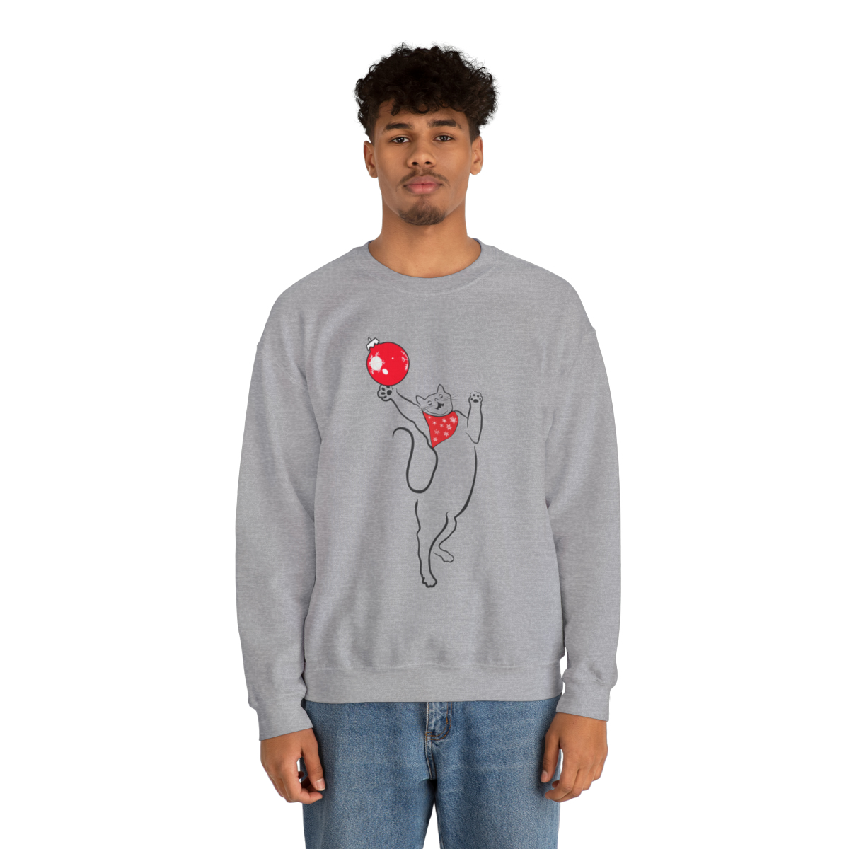 Christmas Cat Unisex Sweatshirt - Image 27