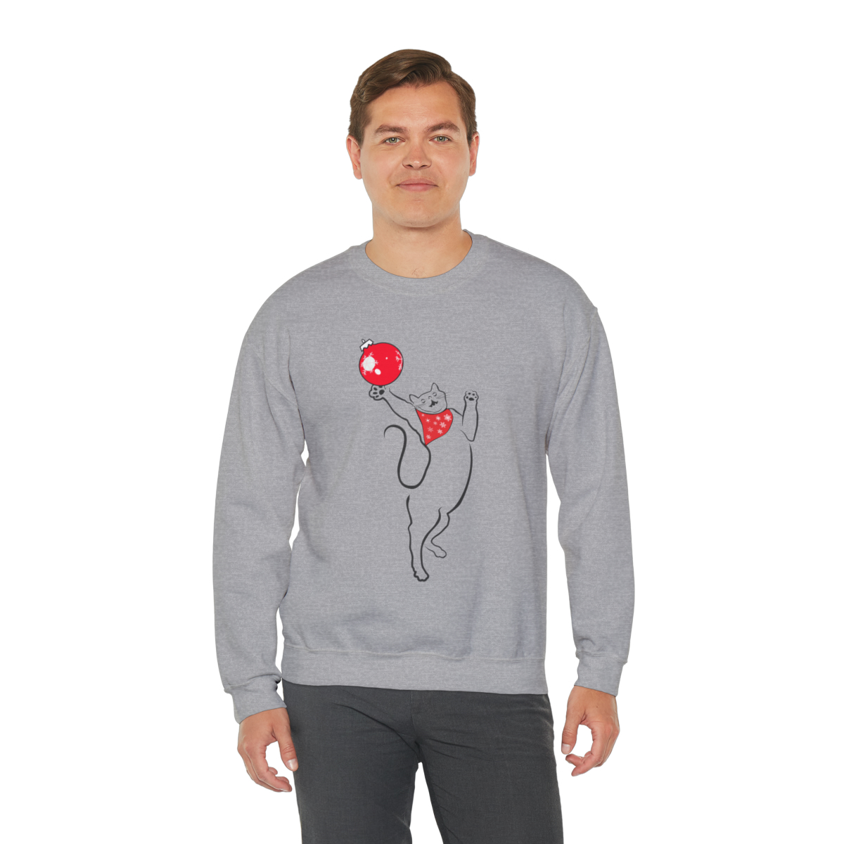 Christmas Cat Unisex Sweatshirt - Image 28