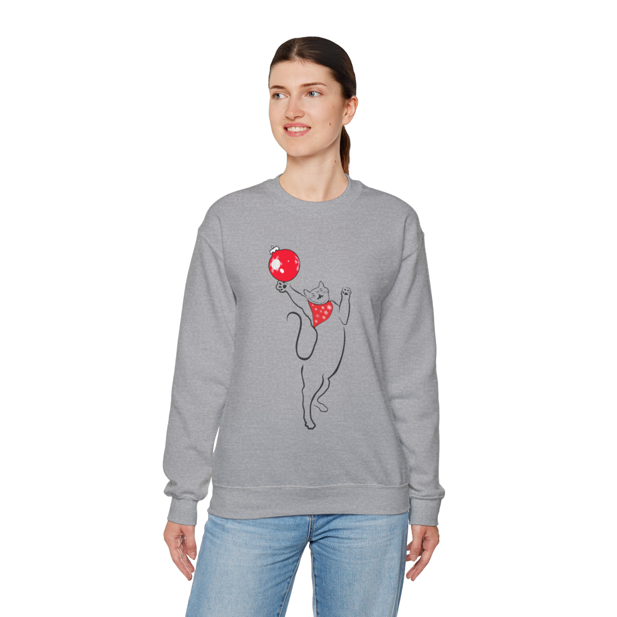 Christmas Cat Unisex Sweatshirt - Image 30